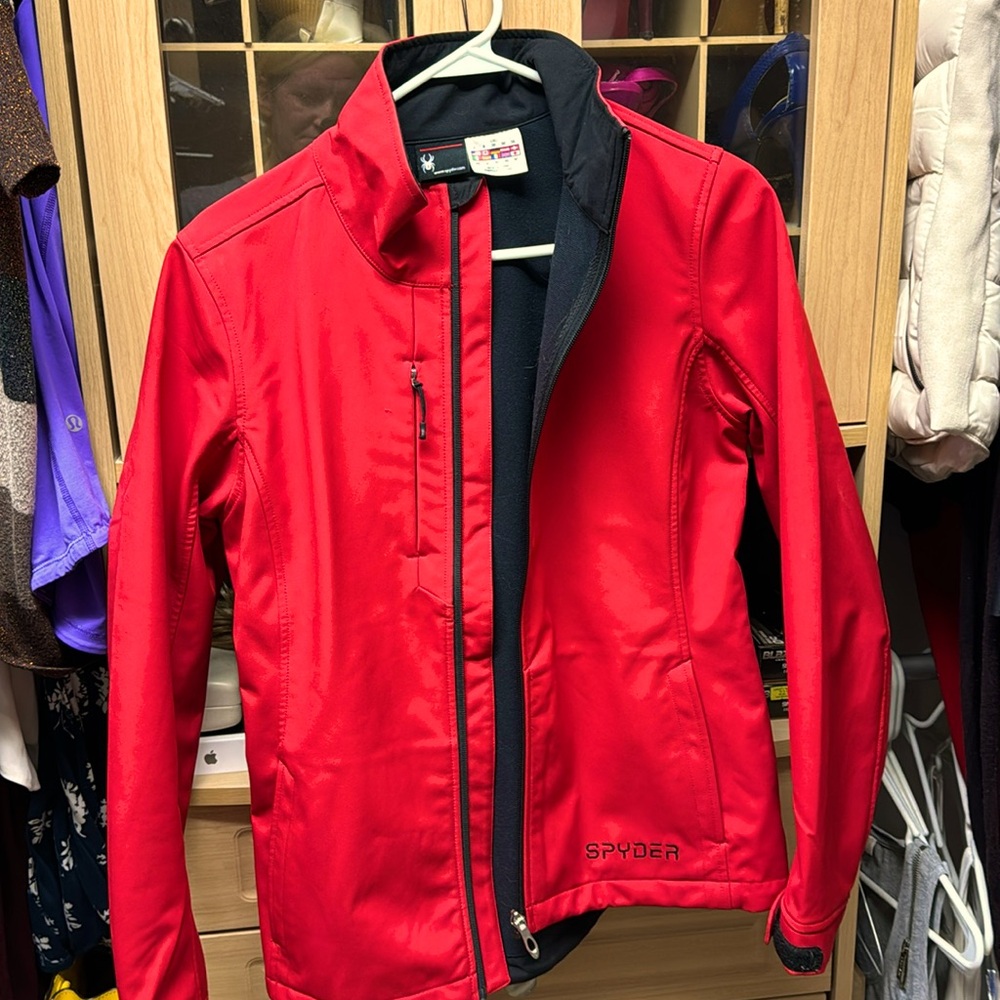 Spyder soft shell fitted jacket